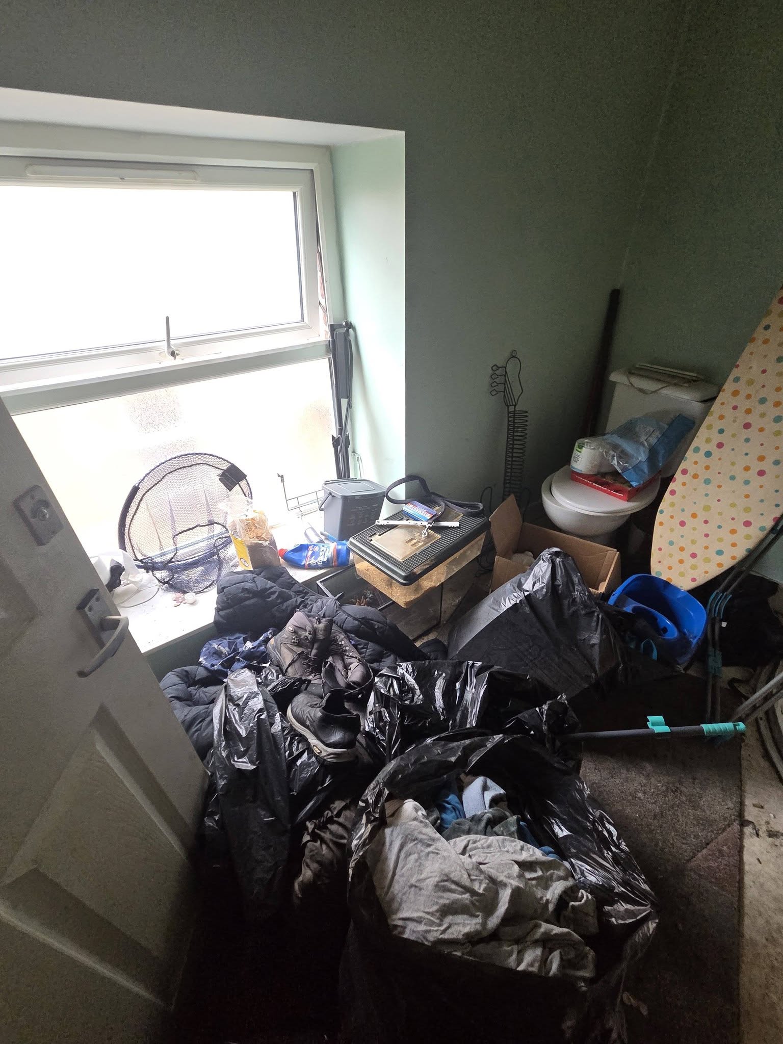 Bathroom before specialist clean